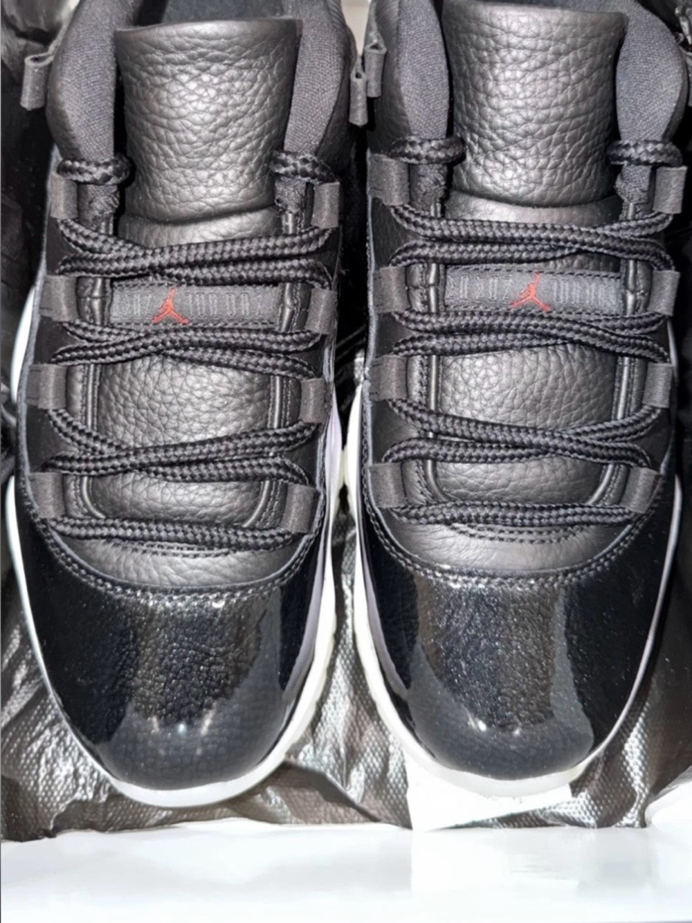 Jordan Men’s Low-Top Sneakers - Black with Red Jumpman